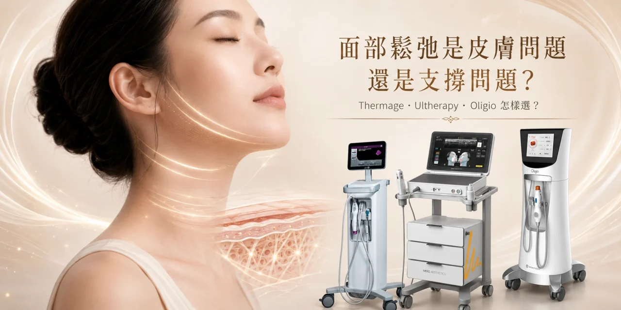 面部鬆弛是皮膚問題還是支撐問題？Thermage、Ultherapy、Oligio 怎樣選？
