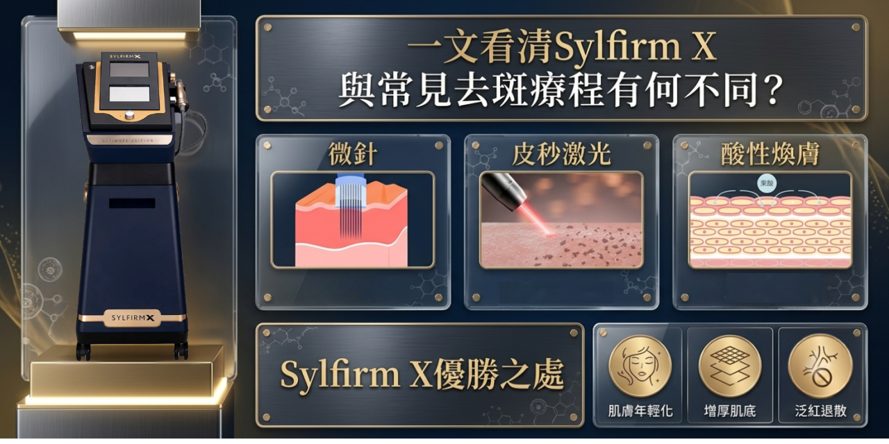 一文看清Sylfirm X與常見去斑療程有何不同