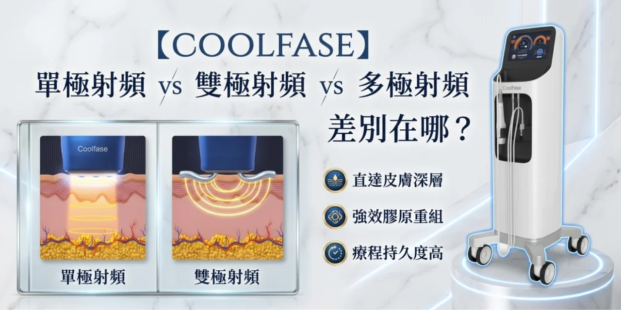 【COOLFASE】單極射頻 vs 雙極射頻 vs 多極射頻，差別在哪？