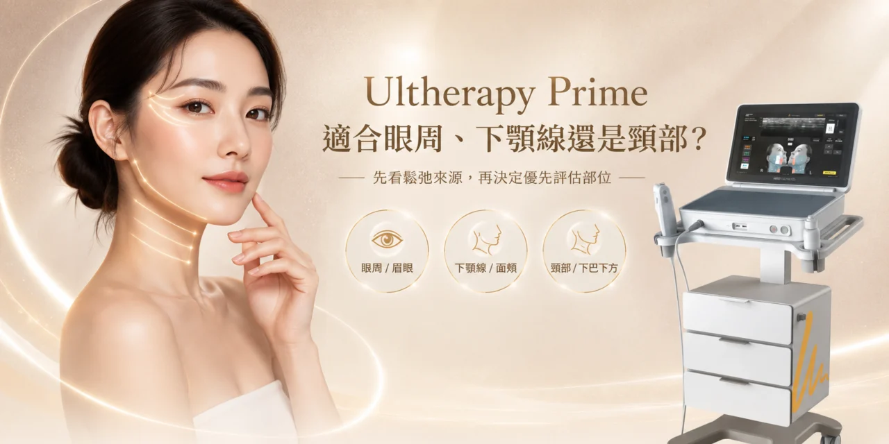 Ultherapy Prime 適合眼周、下顎線還是頸部？不同部位改善方向整理