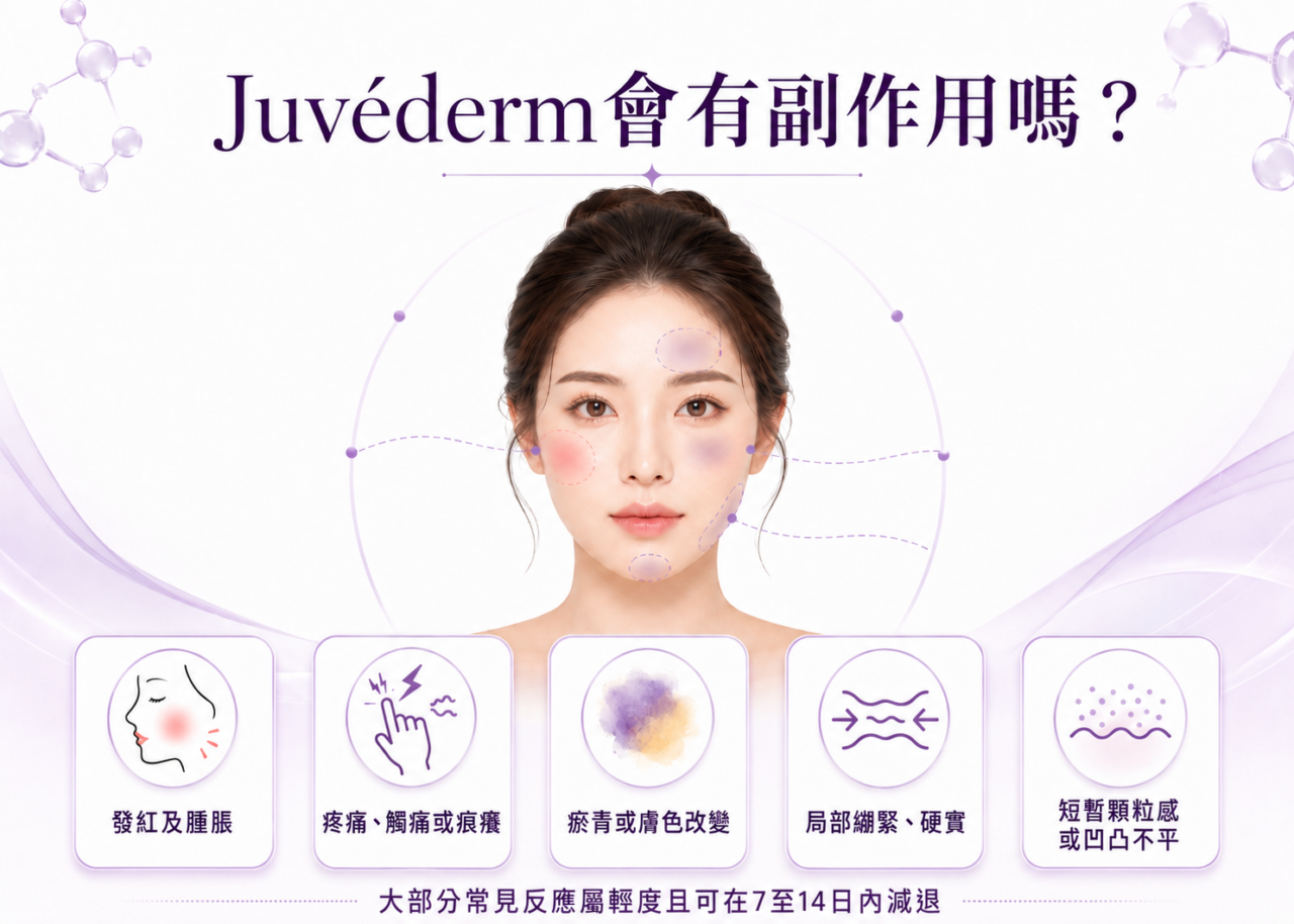 Juvéderm會有副作用嗎？復原期需要多久？
