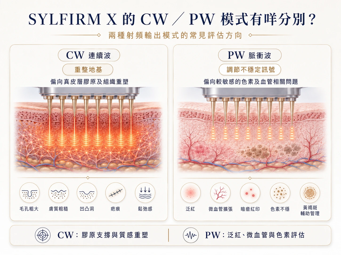 SYLFIRM X 的 CW／PW 模式有咩分別？