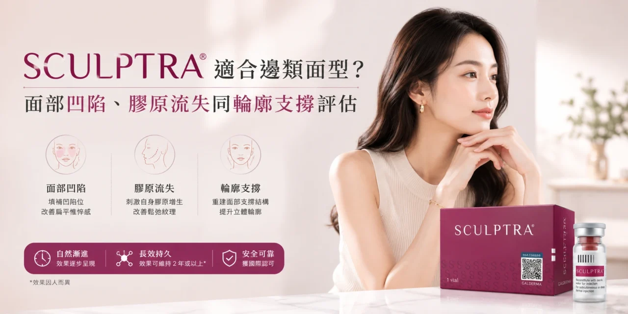 Sculptra 適合邊類面型？面部凹陷、膠原流失同輪廓支撐評估