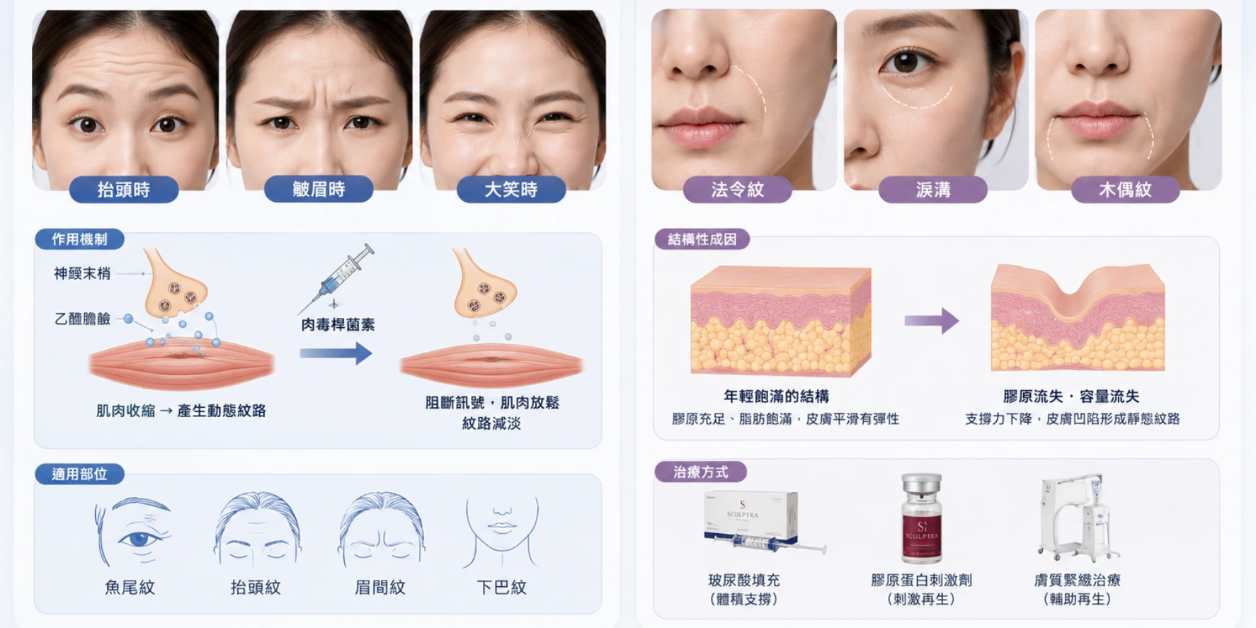 動態紋路的分層病理學：肉毒桿菌素與結構性流失的鑑別診斷