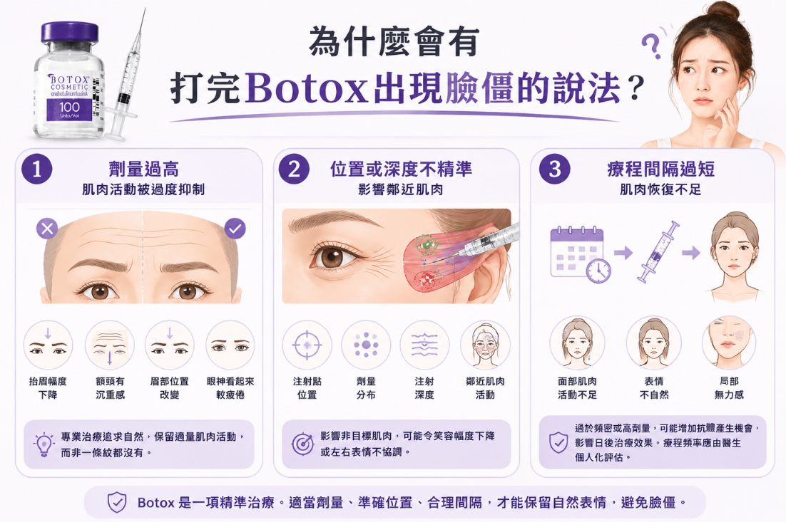 Botox臉僵原因