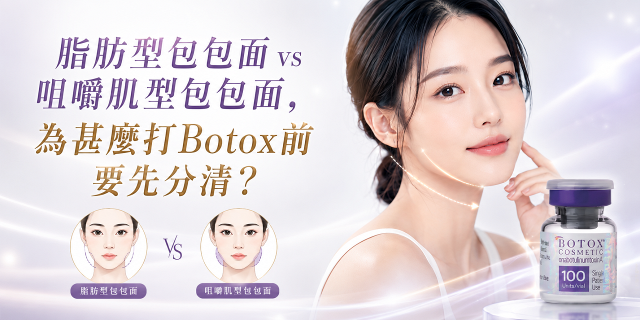 脂肪型包包面 vs 咀嚼肌型包包面，為甚麼打Botox前要先分清？