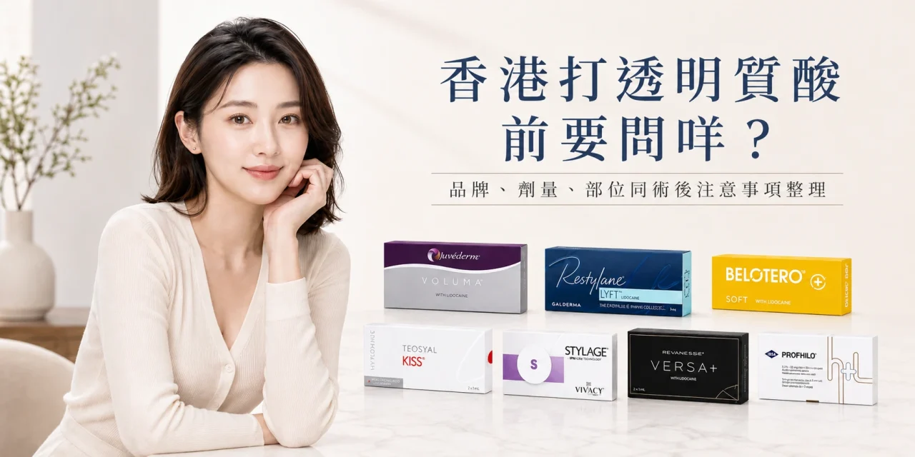 香港打透明質酸 前要問咩？品牌、劑量、部位同術後注意事項整理