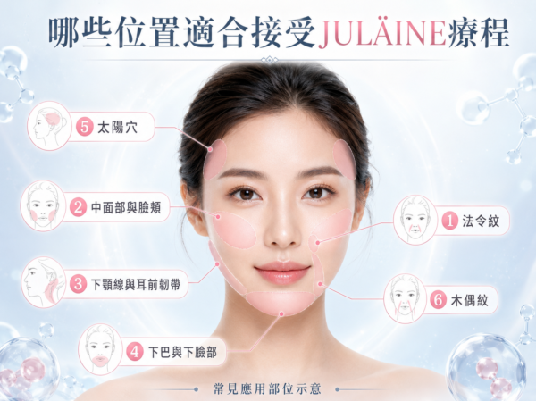 JULÄINE可以注射哪些位置？