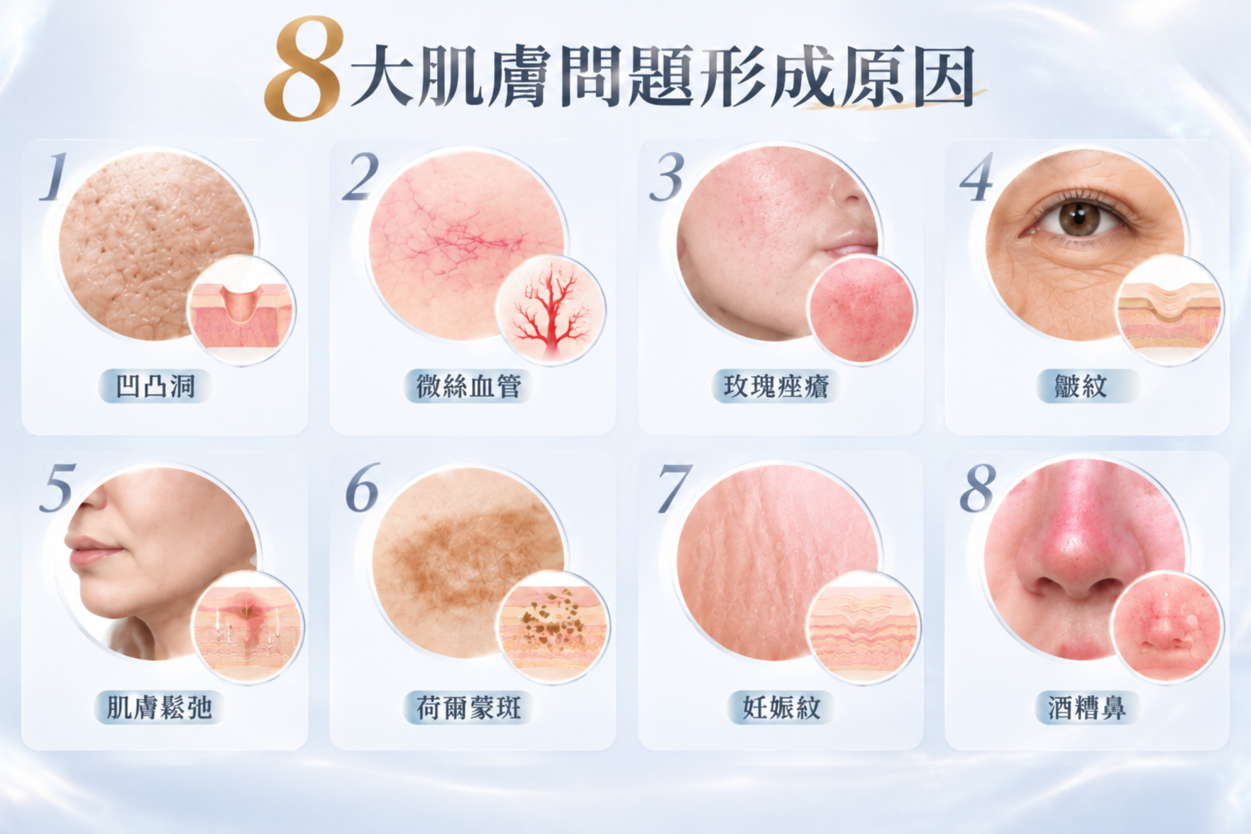 8大肌膚問題