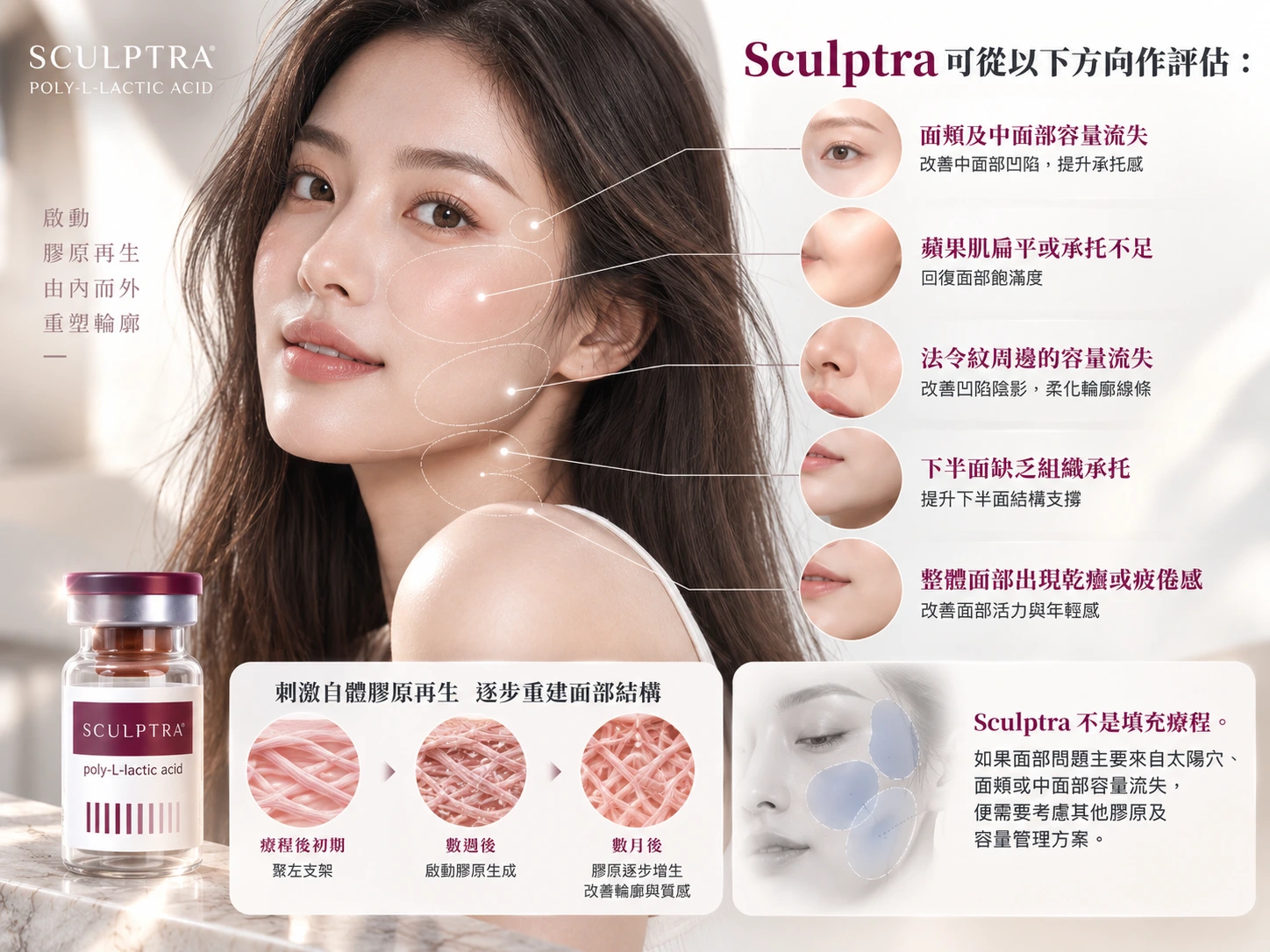 Sculptra童顏針在組合療程中負責甚麼？