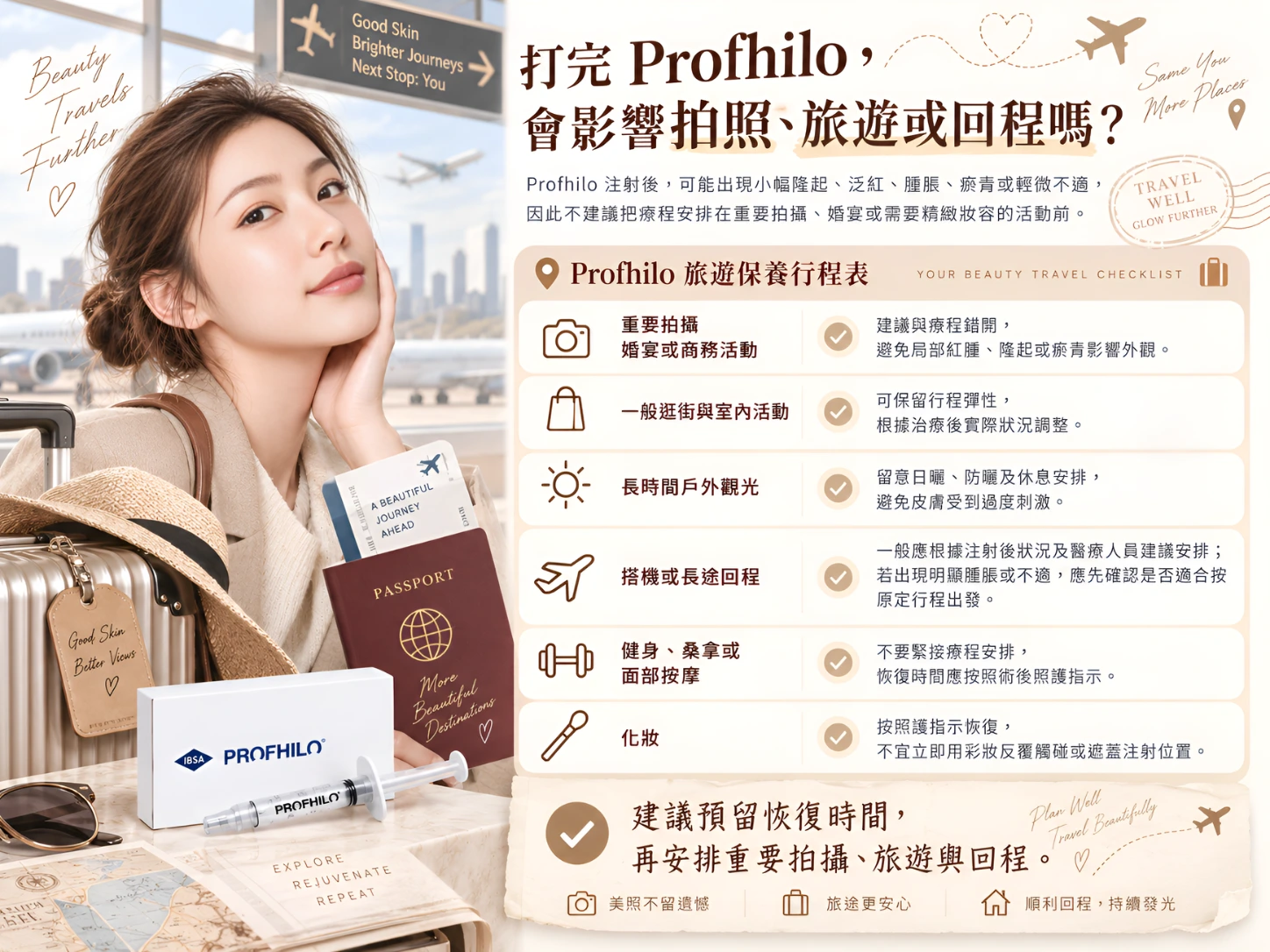 打完Profhilo，會影響拍照、旅遊或回程嗎？ (1)