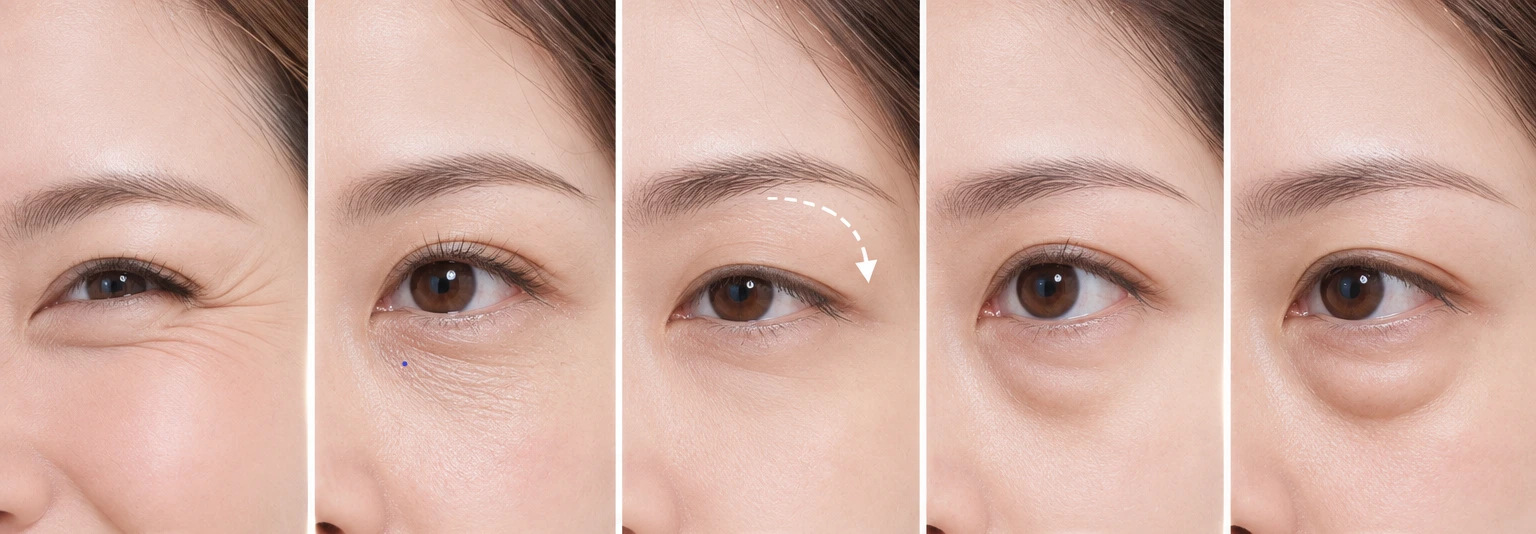 眼周抗老：細紋、眼袋、淚溝與眉眼下垂要分開處理