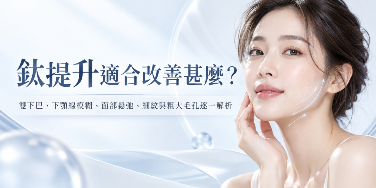 鈦提升適合改善甚麼？雙下巴、下顎線模糊、面部鬆弛、細紋與粗大毛孔逐一解析