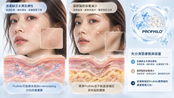 Profhilo膚質與容量對照圖