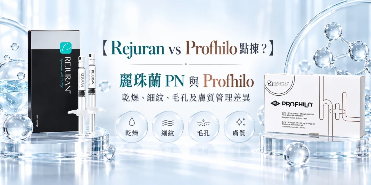 Rejuran vs Profhilo 點揀？麗珠蘭 PN 與 Profhilo，乾燥、細紋、毛孔及膚質管理差異