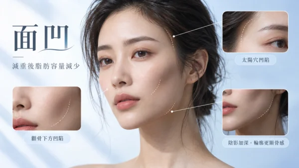 減重後的面部凹陷解析