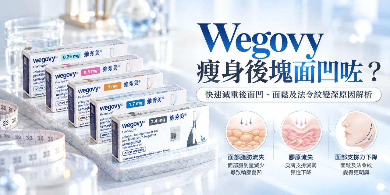 Wegovy 瘦身後塊面凹咗？快速減重後面凹、面鬆及法令紋變深原因解析