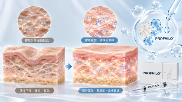 膠原重塑與肌膚緊緻對比圖